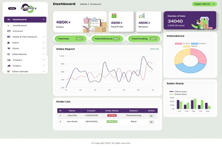 Inventory CRM — Full-stack CRM & Inventory Management Dashboard